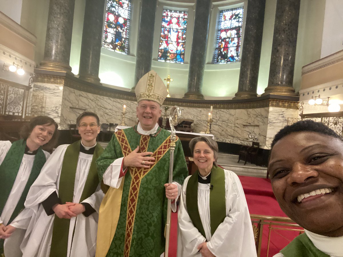 It was wonderful to deacon at @StPancrasChurch to see LucyWinkett licensed as PiC by +Jonathan of Fulham with @heartchitecture and so many of the @StJPiccadilly family present.❤️‍🔥 So excited for this season of partnership and for @CamdenDeanery #TeamEdmonton