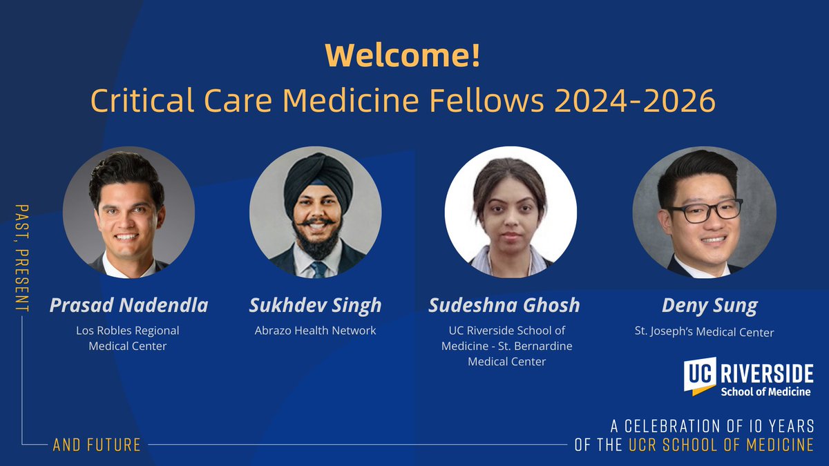 UC Riverside Critical Care Medicine (@ucrcriticalcare) on Twitter photo We are excited to welcome our amazing incoming class of fellows!! <a href="/UCRiverside/">UC Riverside</a> <a href="/APCCMPD/">APCCMPD</a> We are excited to welcome our amazing incoming class of fellows!! <a href="/UCRiverside/">UC Riverside</a> <a href="/APCCMPD/">APCCMPD</a>