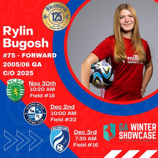 I’m so excited to travel to California this weekend for games against quality opponents and great coaches in the #GAWinter showcase! Schedule is below⬇️