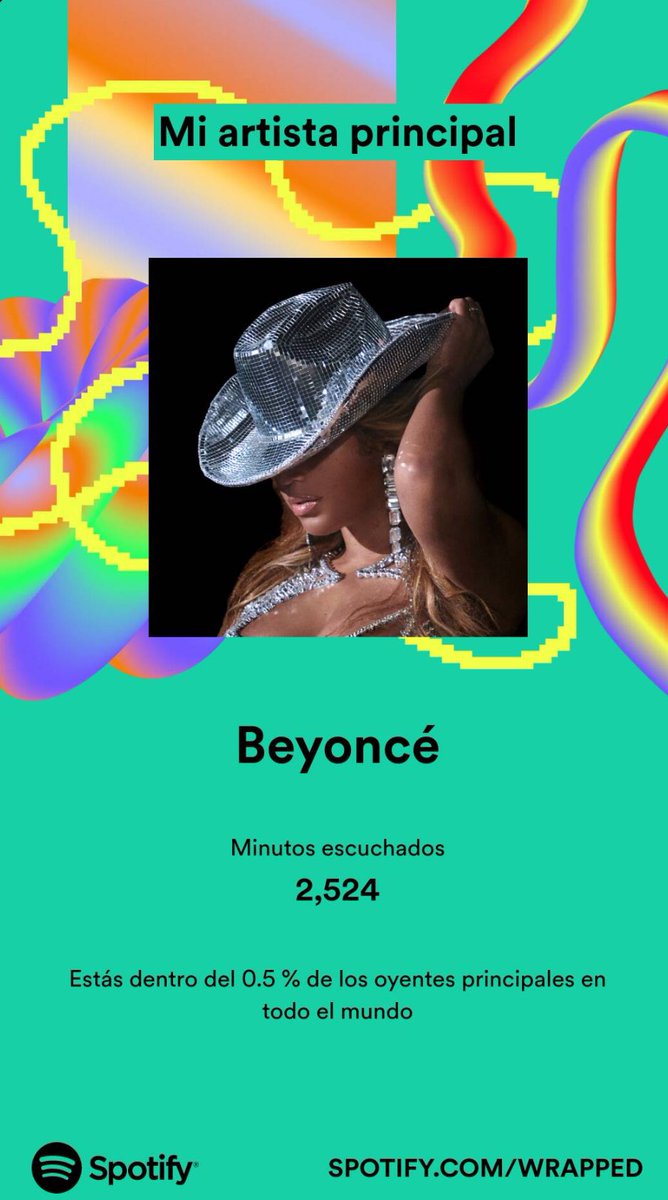 andrescvelez's tweet photo. @BeyColombia @SpotifyColombia Siempre en el #1 🪩 https://t.co/jn7wALjbU1