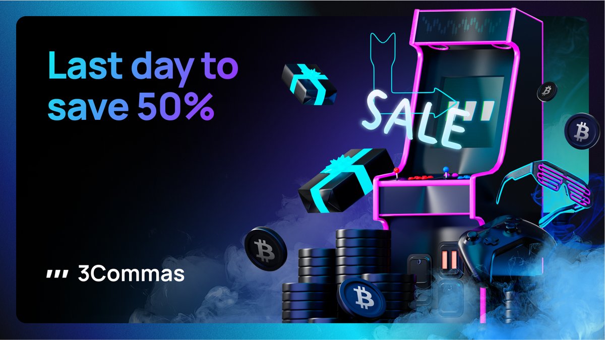(1/2) Last day alert! 🚨 

🔥 50% off Pro & Expert plans: more bots, Smart Trades & deals by popular demand! Go Lifetime*: Pro at $999, Expert at $1499 - an investment in success 📈. 

Choose a plan:
3commas.io

 #SaleEndsSoon