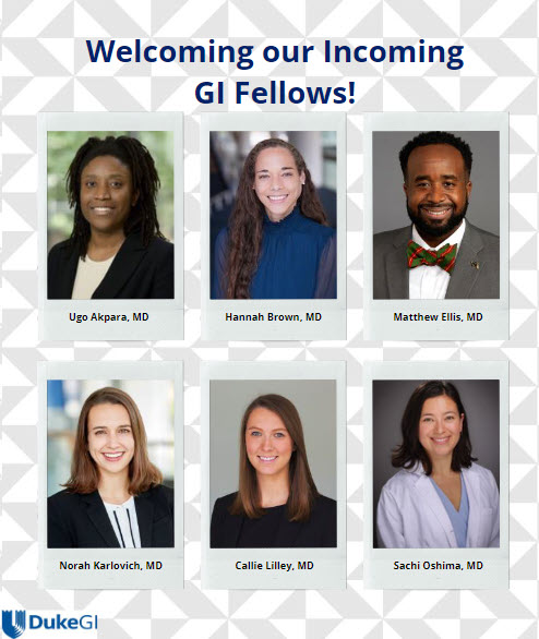 We are thrilled to announce our incoming class of GI fellows! Congratulations, we couldn't be more excited to welcome you to the @Duke_GI_ family @dukemedicine! #FellowMatch #Match2024 #GITwitter #GIFellows #GIFellowship