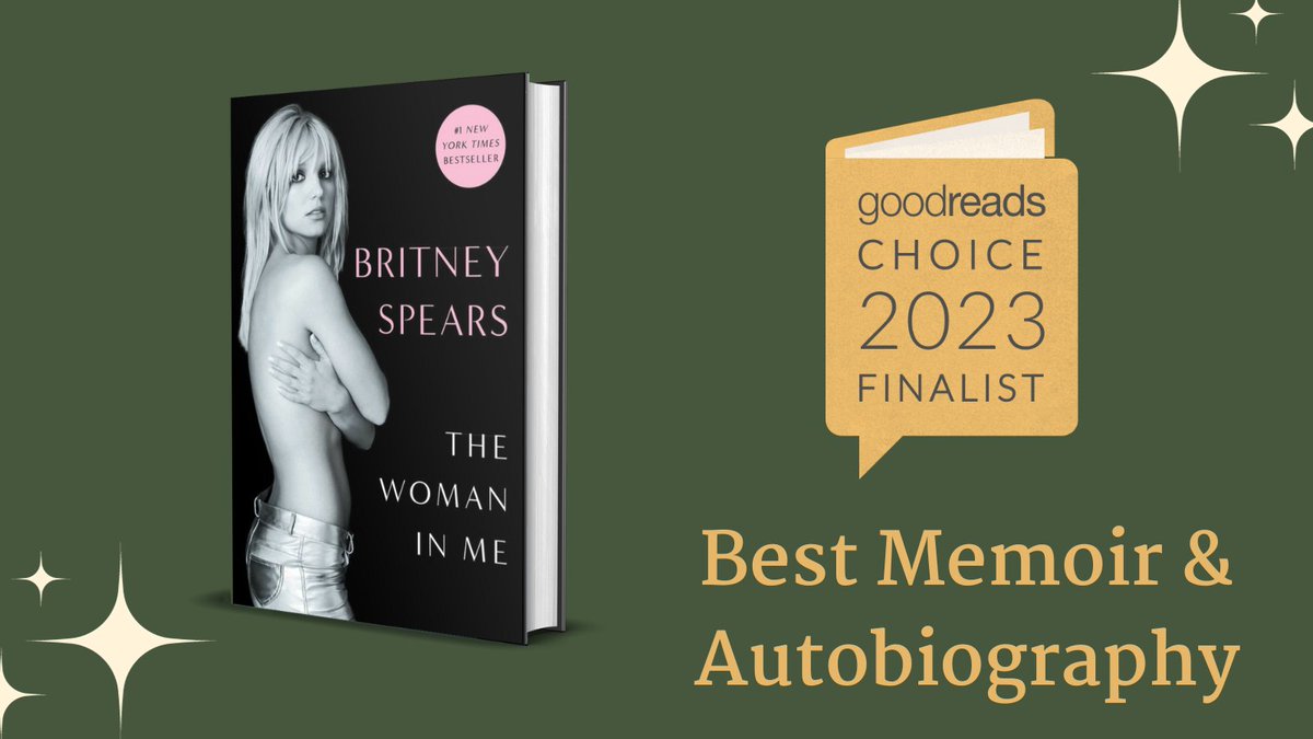 My memoir #TheWomanInMe is a finalist for a #GoodreadsChoiceAward 🤯📕🎉! Thank you all for your support … you can cast your final vote on @Goodreads here: goodreads.com/choiceawards/b… @GalleryBooks @simonschuster