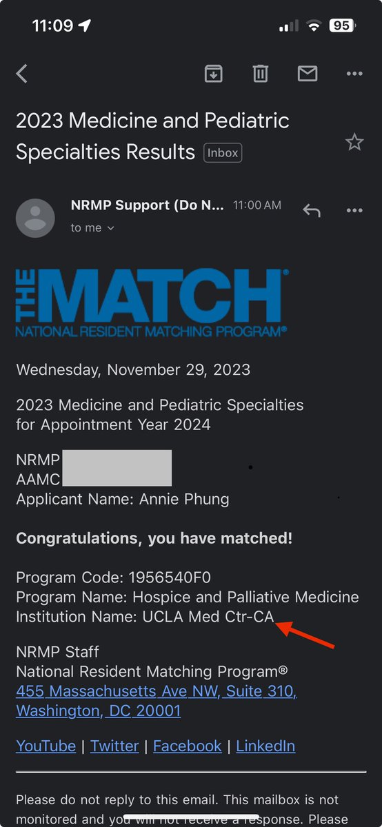 Thrilled to continue my training in Hospice and Palliative medicine @UCLAPalliative!! Thankful for all the support in residency @NMFM_Delnor 💕 Time for a homecoming to Southern California after 9 years of medical training and education.  #hpm #fellowshipmatch2023