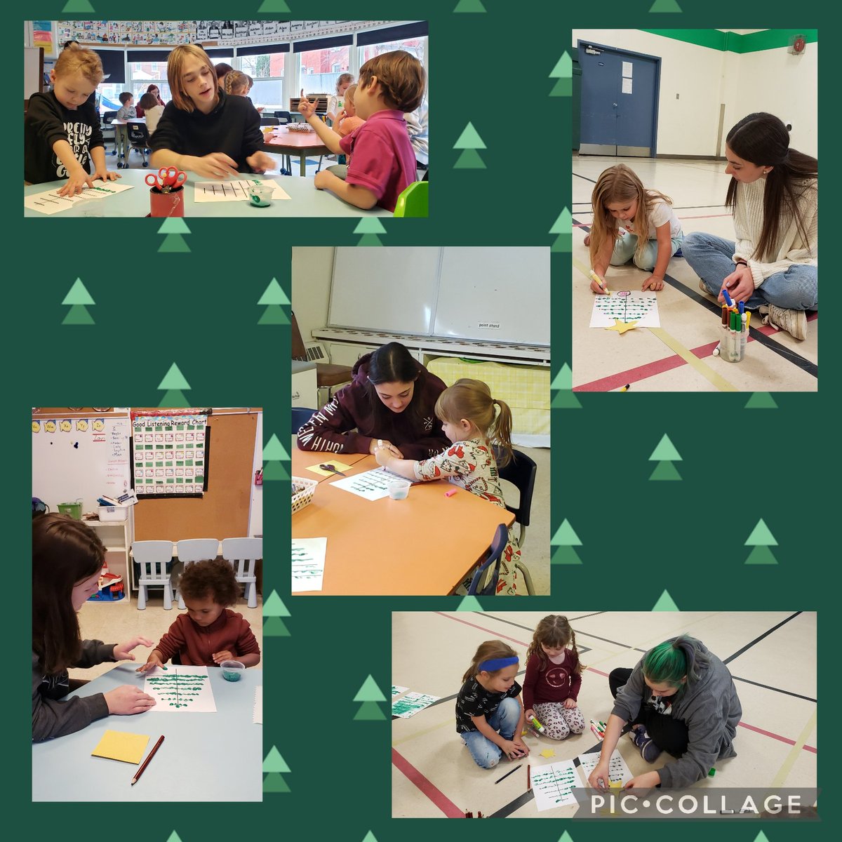 Christmas crafts and stories with the JK/SK class at Cathedral School this afternoon.  So fun! 🎄 #HPC30  <a href="/BishopSmithCH/">Bishop Smith Catholic High School</a> <a href="/RCCDSB/">RCCDSB</a>