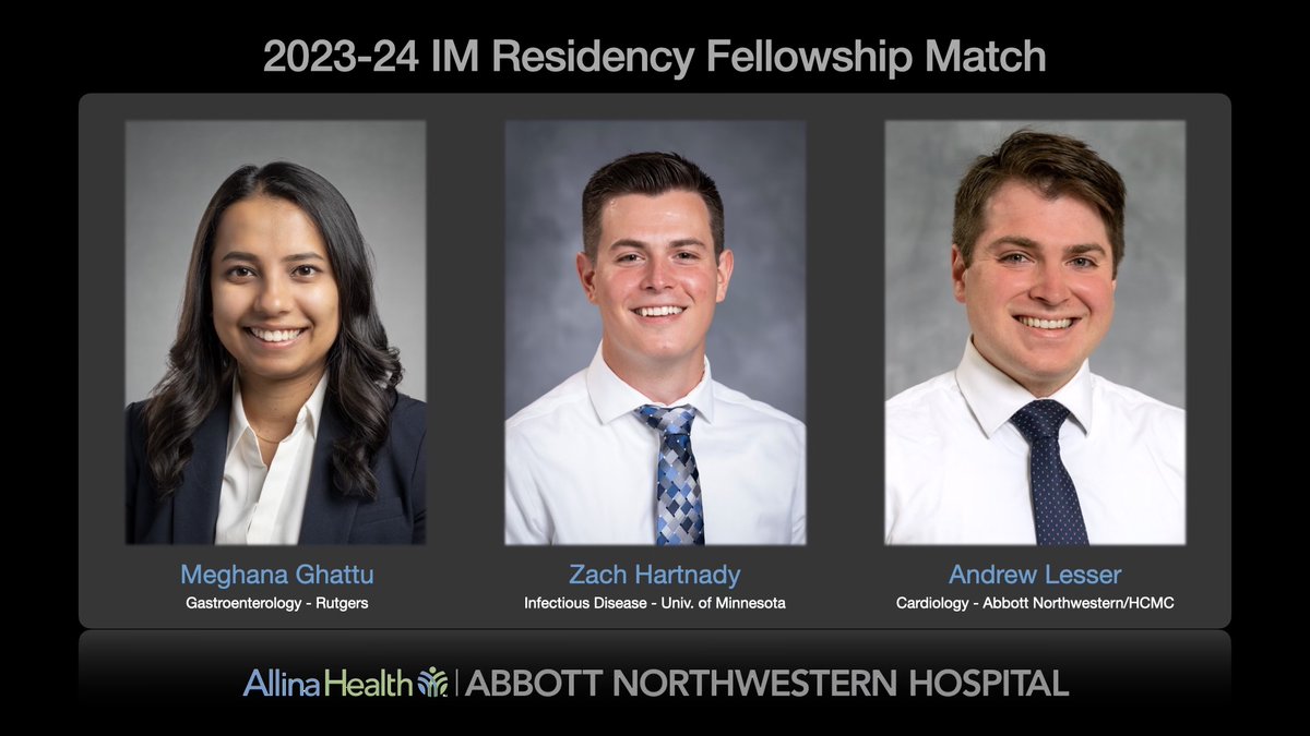 Huge congrats to these outstanding physicians on their fellowship matches! We are so proud of our Abbott family 🤩
