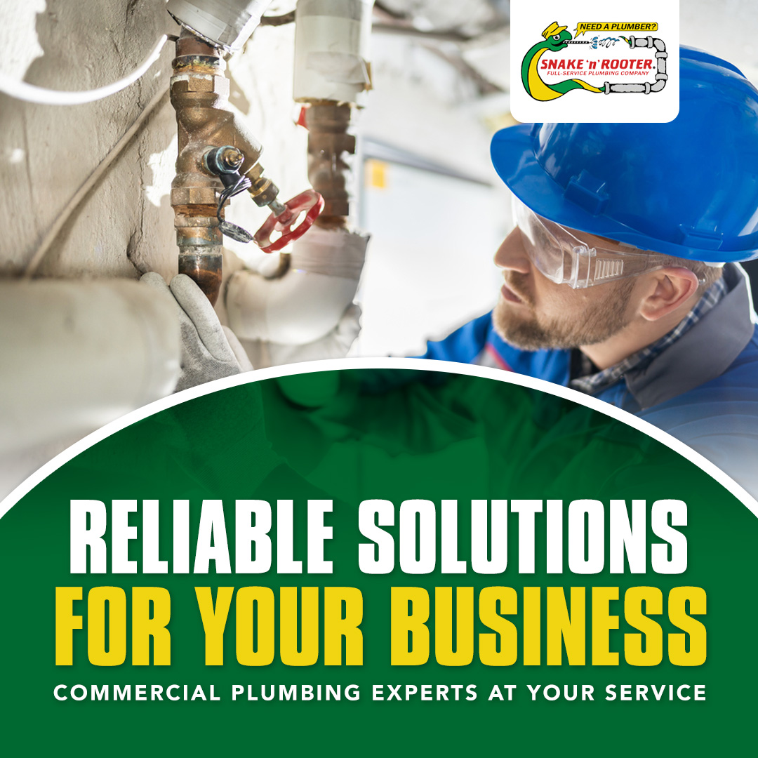 Looking for reliable commercial plumbing experts for your business? Look no further! From pipe repairs to installations, our experienced team of Plumbing Pros has got you covered. Don't let plumbing issues disrupt your operations. Call us today! #SnakeNRooter #PlumbingProblems