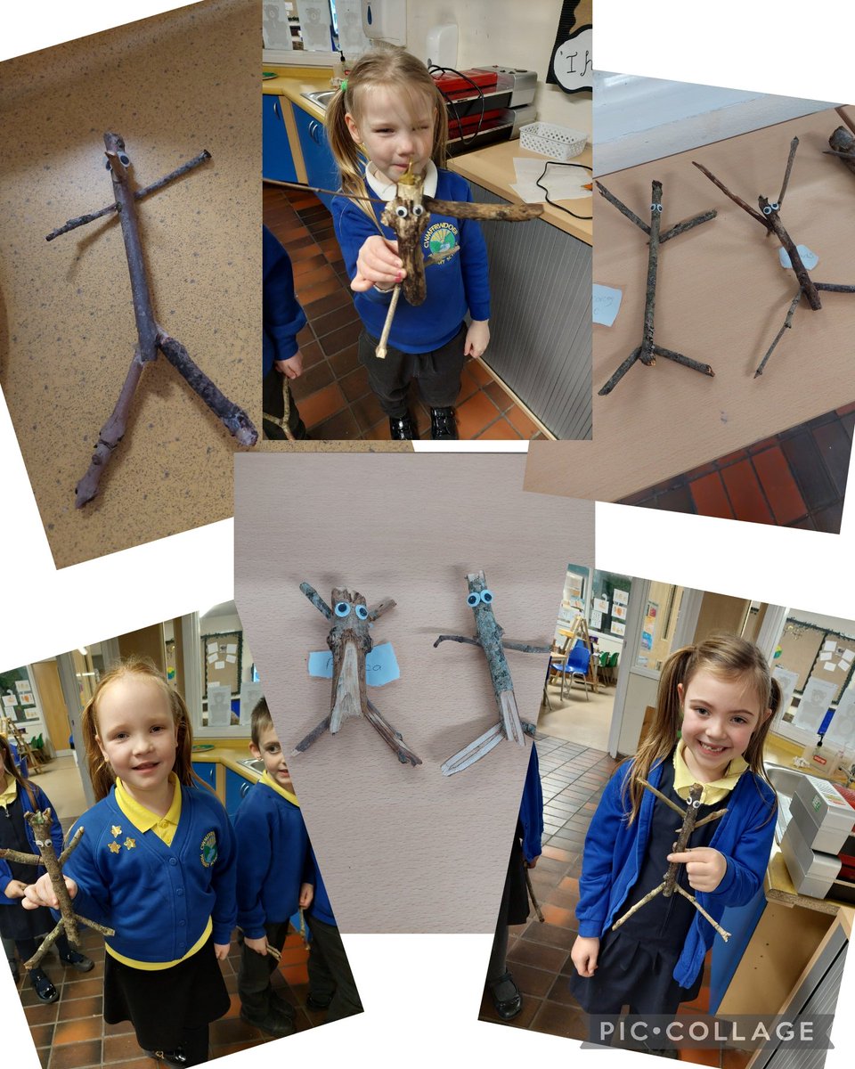 A very creative story club session today, we finally made our very own stickman! I hope your stickman don't go missing! @Mrs_CornwellCMF @cwmffrwdoer