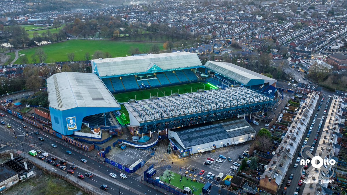 #Hillsborough before the game tonight #SWFC #sheffweds #apolloaerialphotography #owls