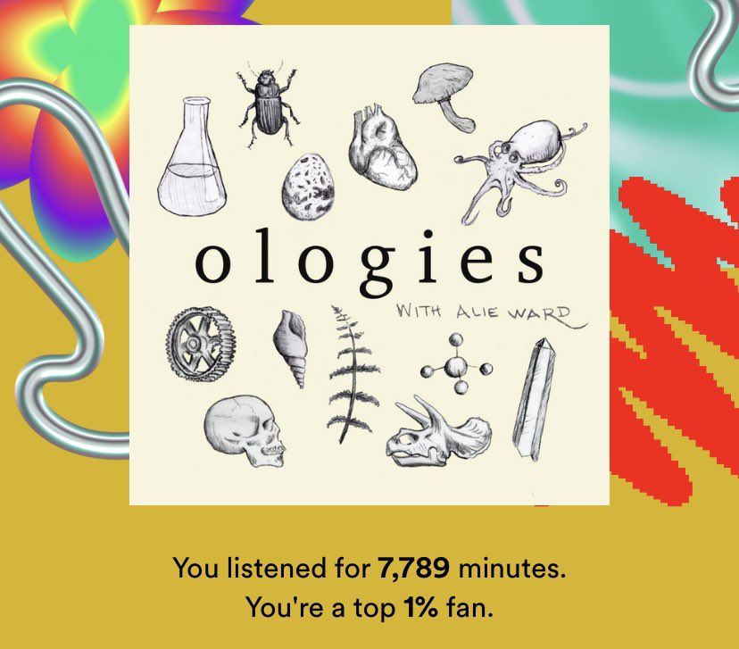 LizzyRoth1's tweet photo. Thanks to @Ologies for becoming my most listened to podcast this year in under two months. https://t.co/Q9UA0zA9iH