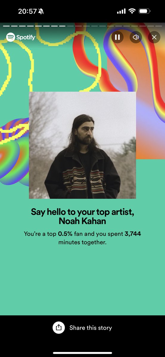 hannahyates_'s tweet photo. @NoahKahan this feels like a problem #SpotifyWrapped2023 https://t.co/cbHRBxDEmM