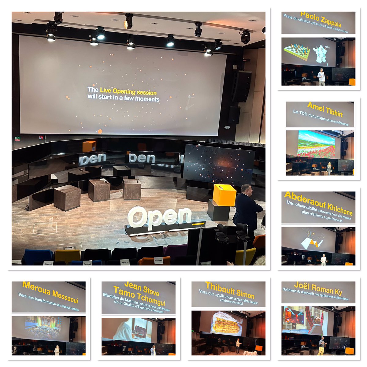 Les candidats :
👉 Ma thèse, 1 slide et 3 minutes…

Moi :
👉 La prestation des 7 candidats
en 2 photos 🤪

@Orange  #OpenTechDays
@christiane_tran