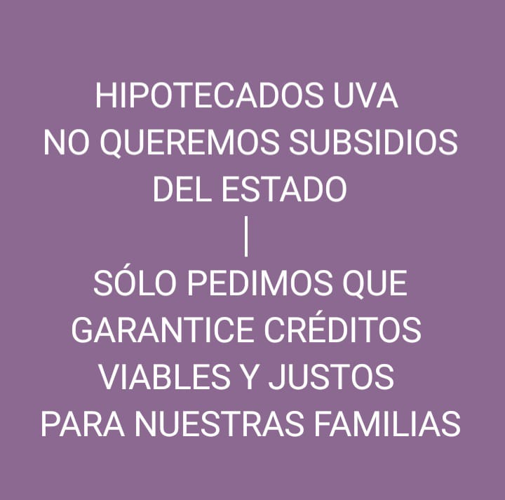 <a href="/biencuyano/">Bien Cuyano</a> <a href="/juliocobos/">Julio Cobos</a> <a href="/JMilei/">Javier Milei</a> <a href="/hipotecadosuva/">@HipotecadosUVANacional</a> <a href="/Sebazelada84/">Sebastian zelada hipotecados uva Mendoza</a> <a href="/cariaagg/">Cari 💙</a> <a href="/MarcelaGazali/">Marcela Gazali</a> <a href="/uvacaba/">@UVACaba</a> <a href="/melibed2/">Melibed</a> <a href="/CarolinaSa80/">Carolina</a> Los #hipotecadosUva QUEREMOS PAGAR #hipotecas JUSTAS, CON #IndiceCasaPropia DE AJUSTE, NO PEDIMOS SUBSIDIOS NI SOMOS RESPONSABLES DE LA #inflacion GENERADA
#SolucionUva #UsuraUVA 
<a href="/SenadoArgentina/">Senado Argentina</a>