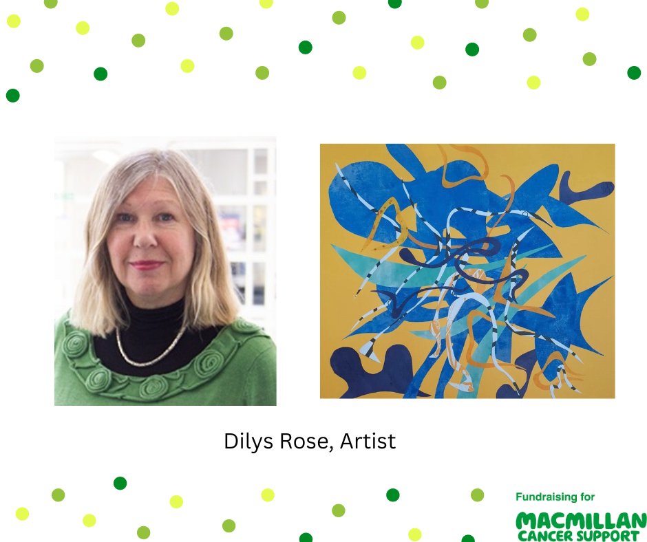 Today's artist story is from Dilys Rose, read her story and what took her from writing to teaching and now art and why she's supporting the Edinburgh Macmillan Art Show! #artforagreatcause #artiststories #macmillancacncersupport