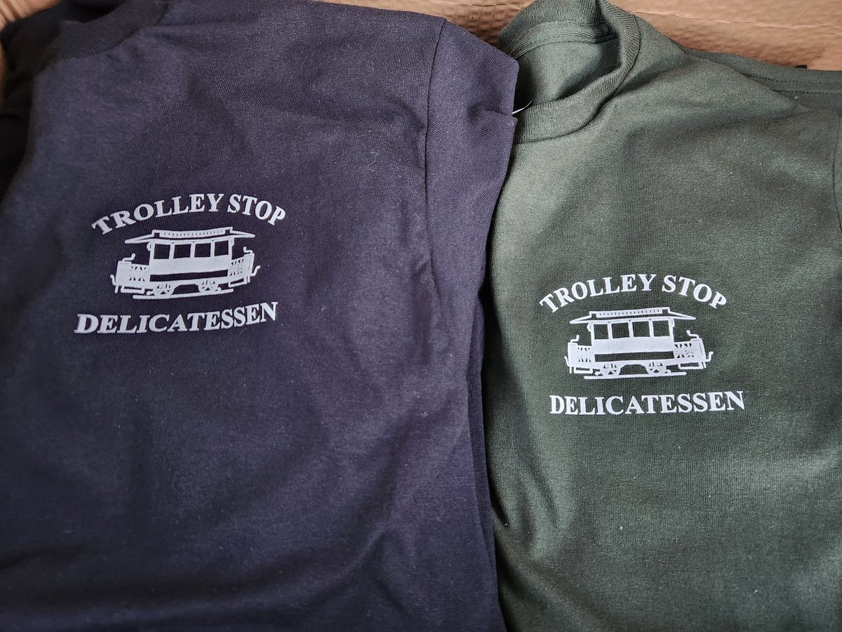 IdentityGraphi1's tweet image. Thank you to Trolley Stop Delicatessen in Hatfield, PA for their Shirt order! Mix and match shirt colors at no extra charge!

 #identitygraphicsandprinting #identity #igp #graphics #printing  #tshirts #sweatshirt #pullover #dtf #longsleeve #zipup #hoodie #polo #tshirt