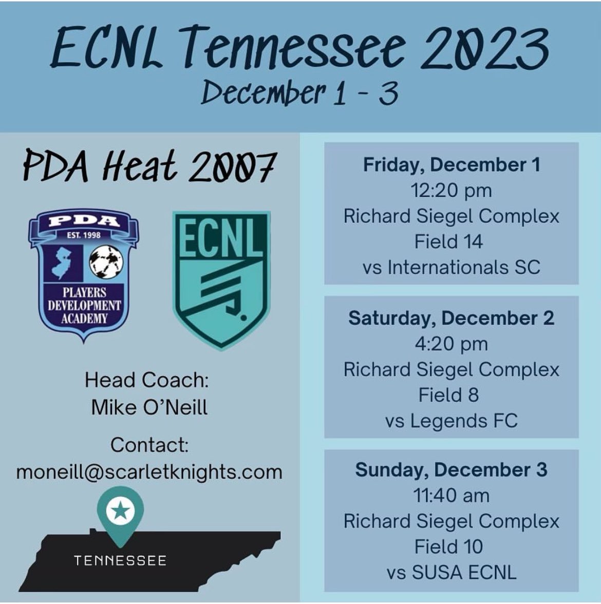 PDA Blue 07g ECNL (@pdablue07gecnl) on Twitter photo Heading out to Tennessee for the first showcase of the year!! Come watch us play!!🙌🙌<a href="/ECNLgirls/">ECNL Girls</a> Heading out to Tennessee for the first showcase of the year!! Come watch us play!!🙌🙌<a href="/ECNLgirls/">ECNL Girls</a>