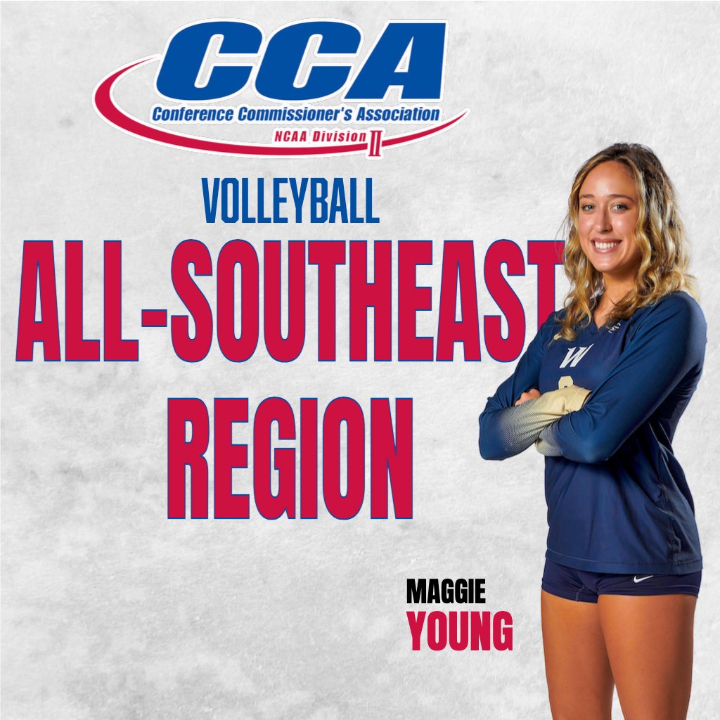 𝐀𝐋𝐋-𝐑𝐄𝐆𝐈𝐎𝐍 🏐

Wingate's Young Named D2CCA Southeast Region Player of the Year; All-Southeast Region Teams Announced

📄: thesac.com/x/8cqmj

#MakeSACYours #SACVB