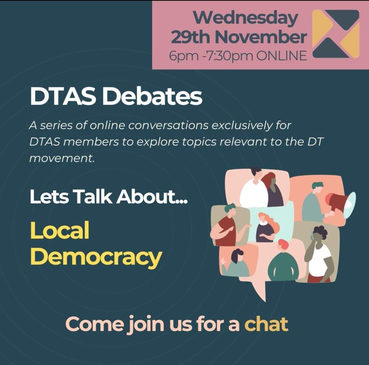 DTAScot's tweet photo. Tonight we launched our new #DTASDebates session for our members. A great turnout and discussion on #DemocracyMatters
Thank you to our panel #WillieSullivan #AnnaBlissDavis #TomSneddon and #ScottMackay
All @DTAScot members, watch out for more sessions on many more subjects! https://t.co/6Px6EnqrrW