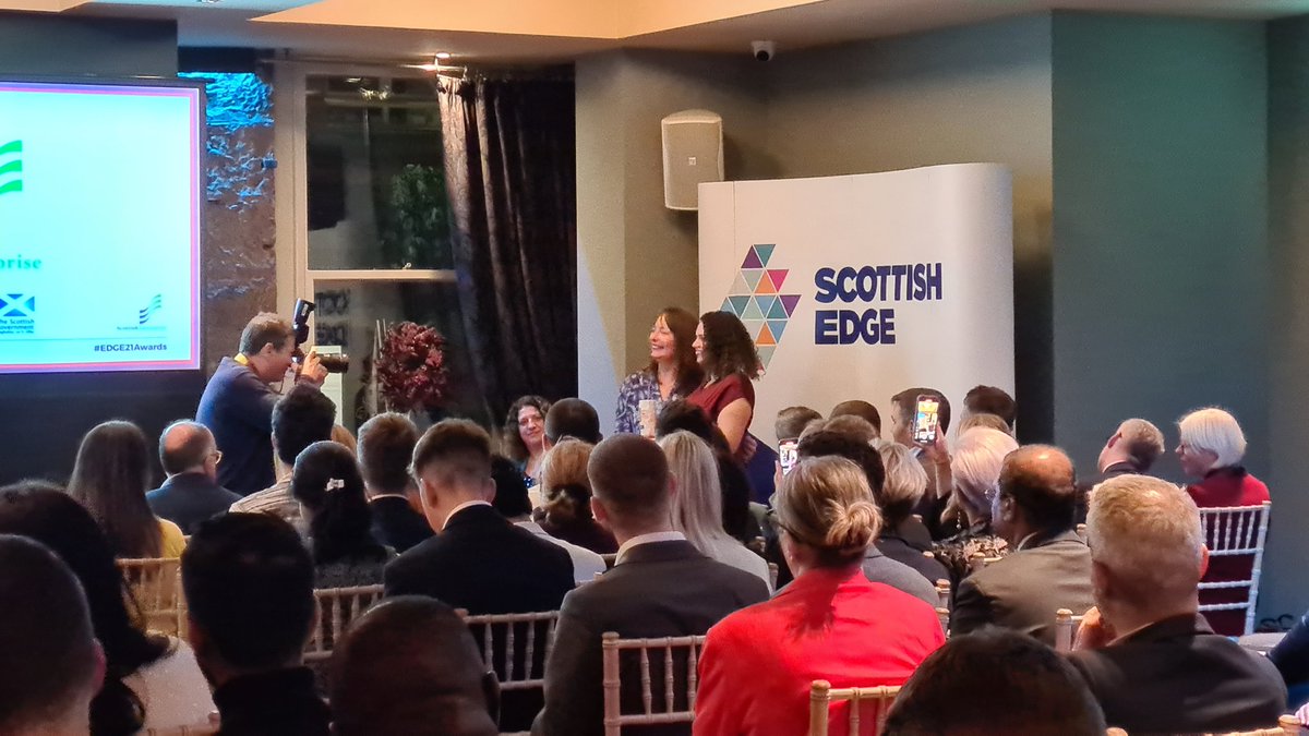 Huge congratulations to <a href="/ChocolatiaUK/">Chocolatia</a>! Taking home a sweet £15k as the <a href="/scotent/">Scottish Enterprise</a> top Young EDGE winner at #EDGE22Awards.