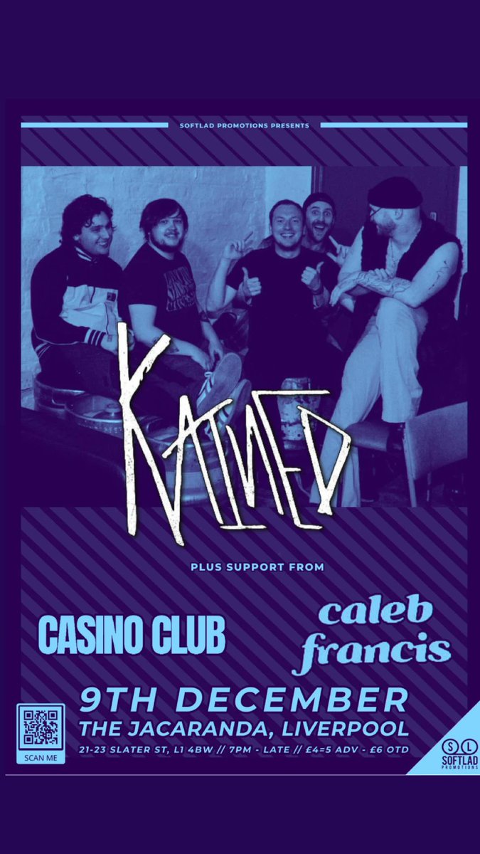 KAINED_band's tweet photo. YES NOW LETS GET THIS YEAR FINISHED OFF IN STYLE. LANDING @jacarandaliverpool WITH SOME BELTERS. @casinoclub_official @calebfrancismusic. Make sure your down nice an early for a boss time.
@softladpromos
#livemusic #liverpoolmusicians #liverpoolmusic #liverpoolgigs #altrock https://t.co/0IIGWa5VlK