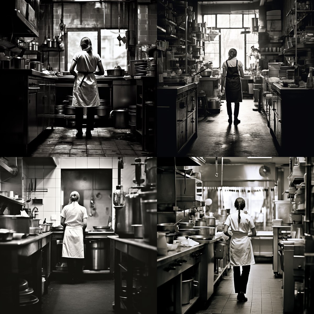 vincentbeduart's tweet photo. #midjourney finalement j'ai casé dans le livre #frenchcook appelé "Petit précis de prompts essentiels", les photos en noir et blanc. Comme c'est gratuit... Le mot "French cook" est remplacé par [*] dans le livre et dans le Alt. https://t.co/V9icYjuHdi