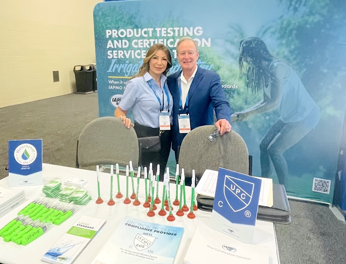 IAPMO's tweet photo. Exciting day at the #IrrigationShow! We're thrilled to welcome Jack McDonald from Matco-Norca to our booth. His long-standing partnership with IAPMO is a testament to the strong relationships we cherish with our clients. @irrigationassoc https://t.co/olnECvHFFS
