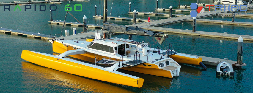 I spy with my little eye some @Maxeon 470W and <a href="/SunPower/">SunPower</a> 170W solar panels aboard Sailing La Vagabonde's Rapido 60 trimaran 😎<a href="/Sailing_LaVaga/">Riley Whitelum</a> <a href="/RapidoTrimarans/">Rapido Trimarans</a> #solar #Maxeon #SunPower