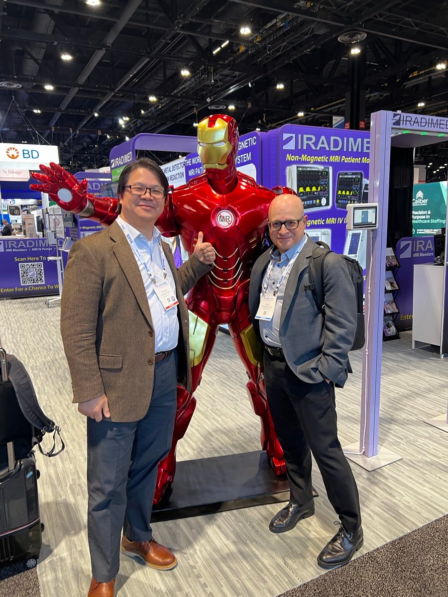 THIS one is going on the wall of fame @AmitSaindane! @Chuan_PETMRI and our Division Director of Nuclear Medicine and Molecular Imaging Dr. David Schuster are superheroes and have the poses to prove it! @WinshipAtEmory @EmoryHealthLibr #RSNA23 #RSNA2023