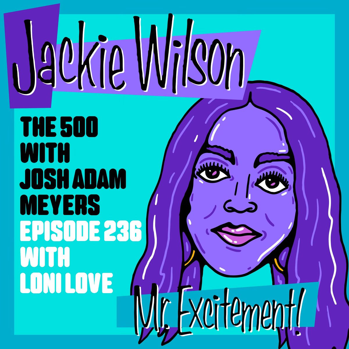 Comedian, author, and actress Loni Love returns bringing the exuberant joy of R&B pioneer #JackieWilson's 1992 compilation album Mr. Excitement! with her Art by @youngandsick