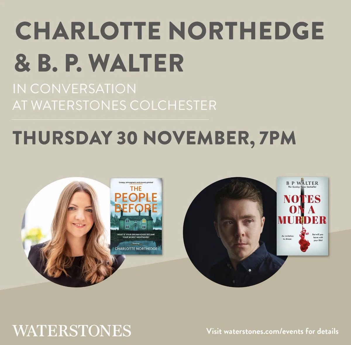Join me and <a href="/charnorth/">Charlotte Northedge</a> tomorrow at <a href="/waterstones_col/">Colchester High St</a>! Tickets and details here: waterstones.com/events/charlot…