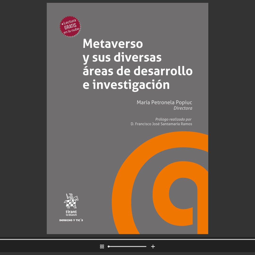E_Procesal's tweet photo. Que bueno esto!
Una obra colectiva sobre Metaverso y sus aspectos jurídicos
Editorial @Tirant_ESP 
Ebook y papel
Miren
👇
https://t.co/TdFdlSwpii https://t.co/TGtQBfWXD1