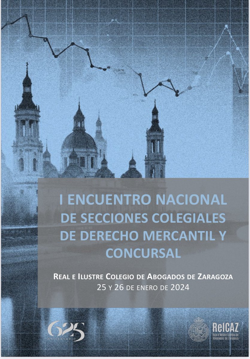 El primer ENCUENTRO NACIONAL DE SECCIONES COLEGIALES DE DERECHO MERCANTIL Y CONCURSAL ya es una realidad y ha sido organizado los dias 25 y 26 de enero de 2024 por REICAZ en Zaragoza. Gracias a todos los miembros de la sección por invitarme a participar como ponente. Inscríbete!