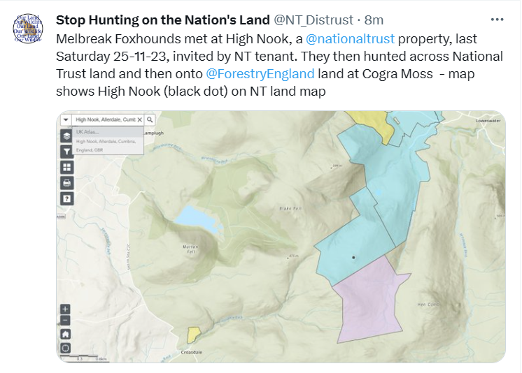 <a href="/nationaltrust/">National Trust</a> Be honest. Have you really stopped allowing foxhunting on <a href="/nationaltrust/">National Trust</a> land?