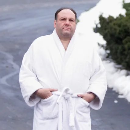 Tony Soprano winter (wearing my pajamas a lot because the weather makes me depressed)