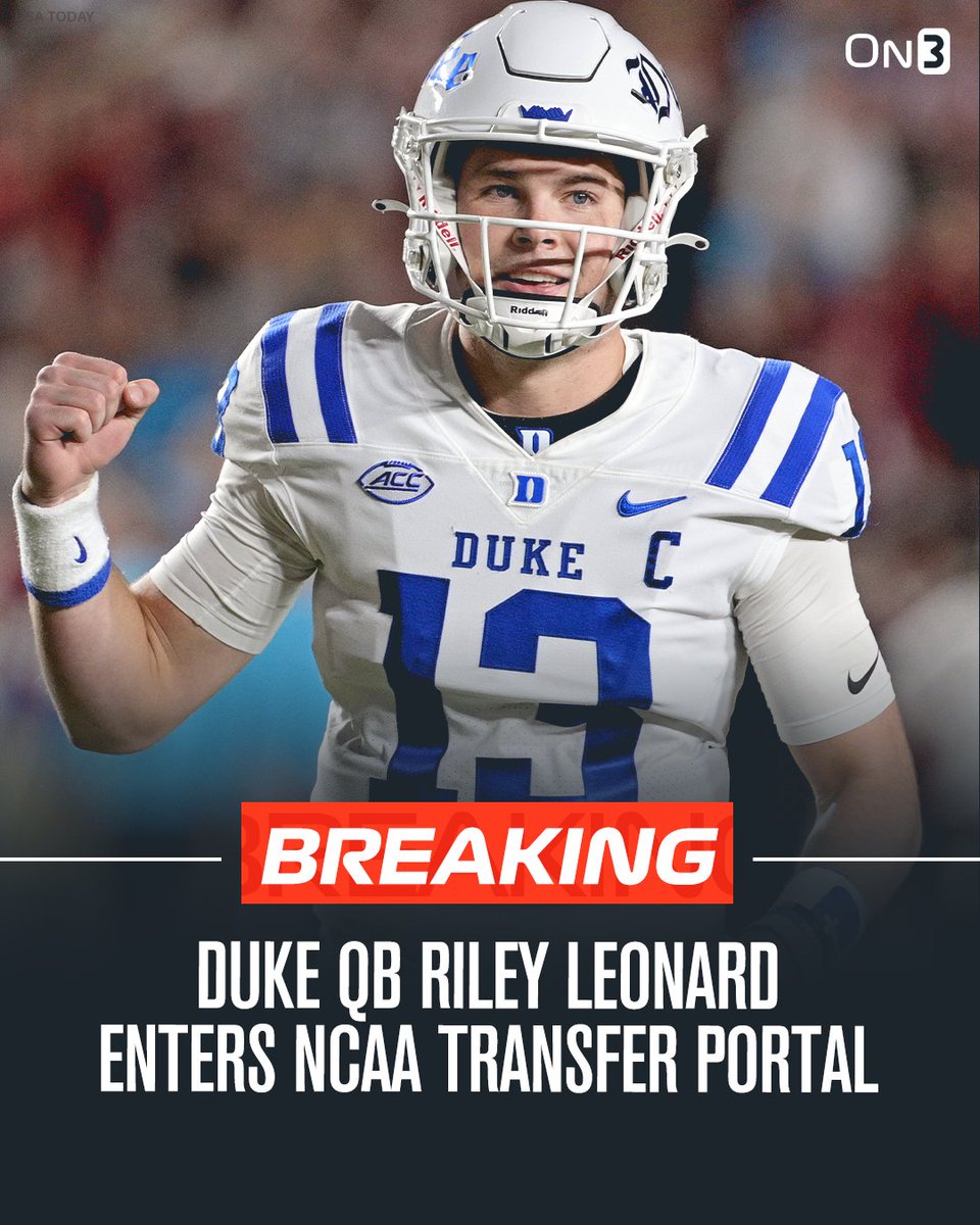 Duke QB Riley Leonard Enters NCAA Transfer Portal, On3 Reports