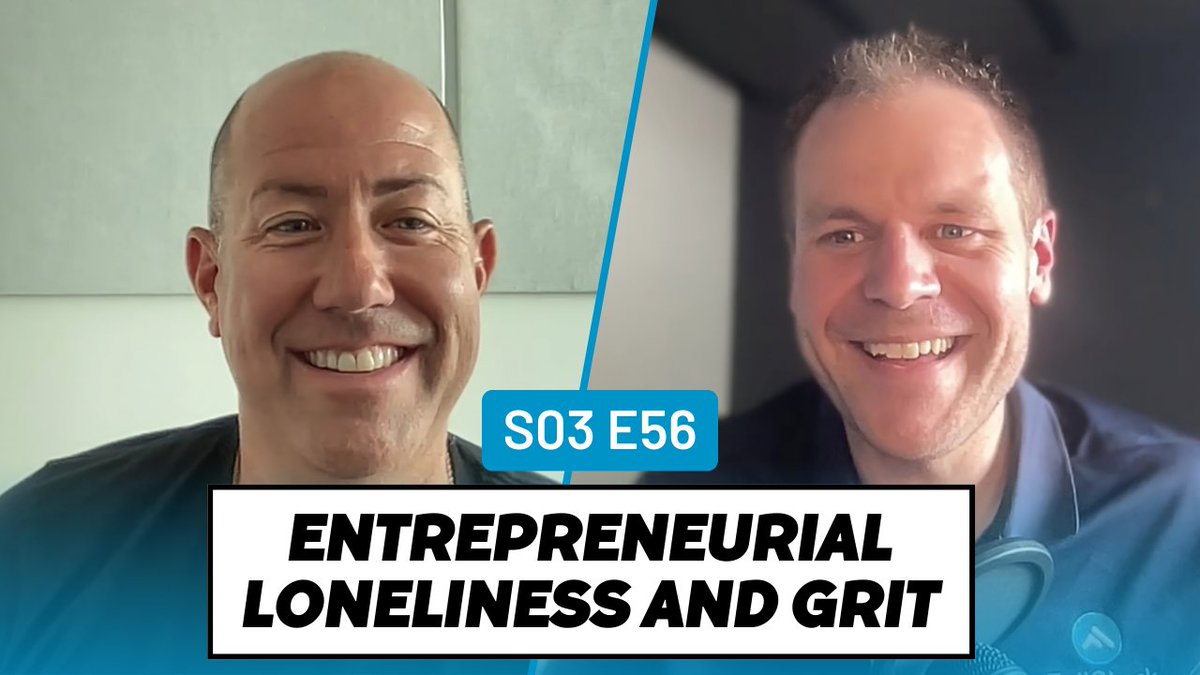 Entrepreneurial Loneliness and Grit with Mike Reynolds
youtube.com/watch?v=m3oOCI…