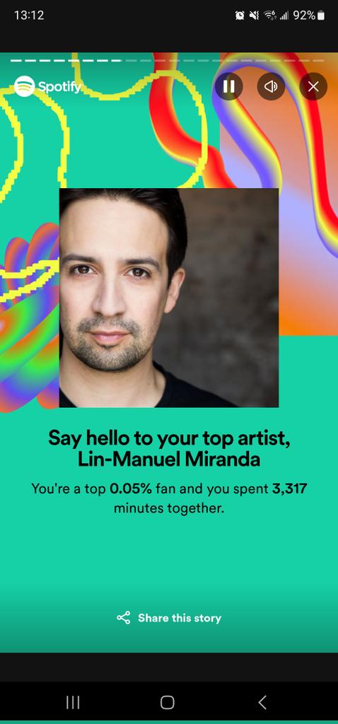 bvilleEMT's tweet photo. @Lin_Manuel @HamiltonMusical we spent a lot of time together this year whether you all knew it or not... https://t.co/e830yJcYi1