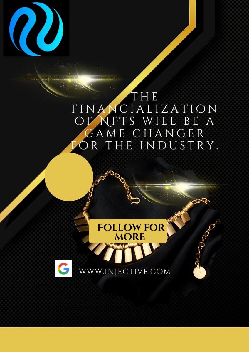 ridwananifowos's tweet image. Get ready for a financial revolution! The forthcoming financialization of NFTs is poised to reshape the industry. Brace yourself for a game-changing transformation that will redefine the landscape. #NFTs #Financialization #injective_ #blockchain #Crypto #INJ