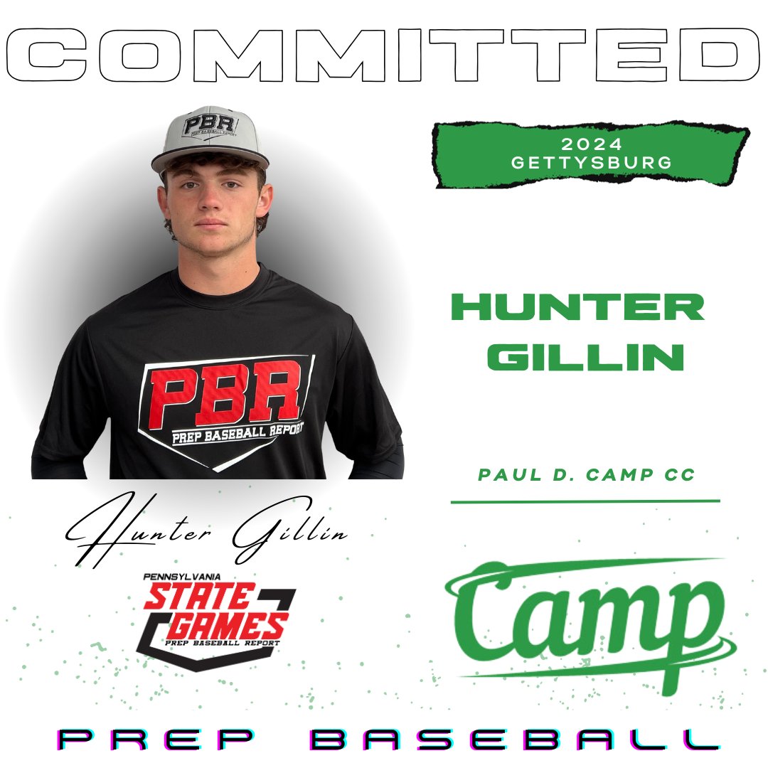 📢Commitment Watch📢

2024 OF|RHP Hunter Gillin (Gettysburg) has committed Paul D. Camp CC #congrats

❗2023 PA State Games❗

@gillinhunter | <a href="/pdc_baseball/">Camp Baseball</a> | #committed