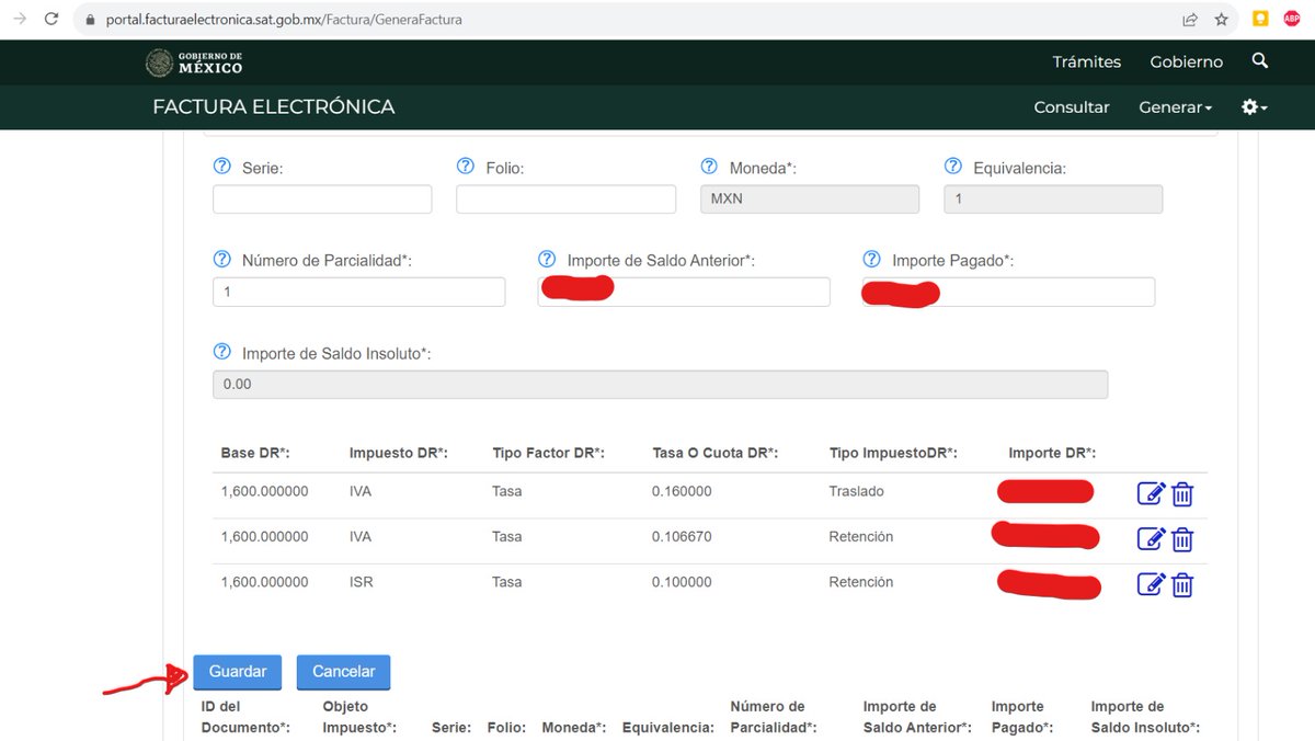 almanza_pp's tweet photo. Oye @SATMX el portal no me deja  generar mis complementos de pago porque los botones de guardar no hacen nada cuando quiero actualizar la información de "Recepción de pagos". Al parecer no soy el único con el problema y lleva días así. https://t.co/2nYPPCrzqK
