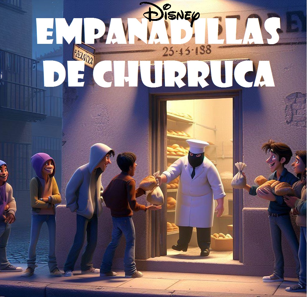 Hoy en películas #Disney sobre el #Vigoverso:
EMPANADILLAS DE CHURRUCA

Sinopsis: "Los Juegos del Hambre" pero con gusa de las 5 de la mañana, que se desarrolla en la puerta de una panadería de Churruca donde se expiden las empanadillas como si fueran fardos de contrabando
#vigo