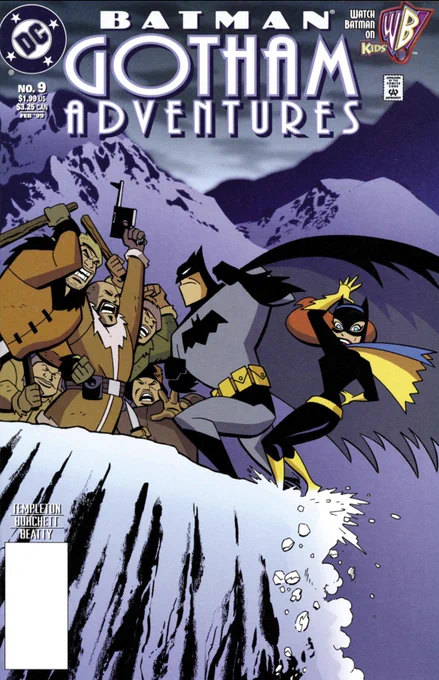 Had cause today to talk about GOTHAM ADVENTURES # 9 - an unbelievably clean comic. The Bats face the cold, the League of Assassins, and the question of the gun high in the Tibetan mountains. Career work for you or me, just another Wednesday for 
Templeton, Burchett, and Beatty 