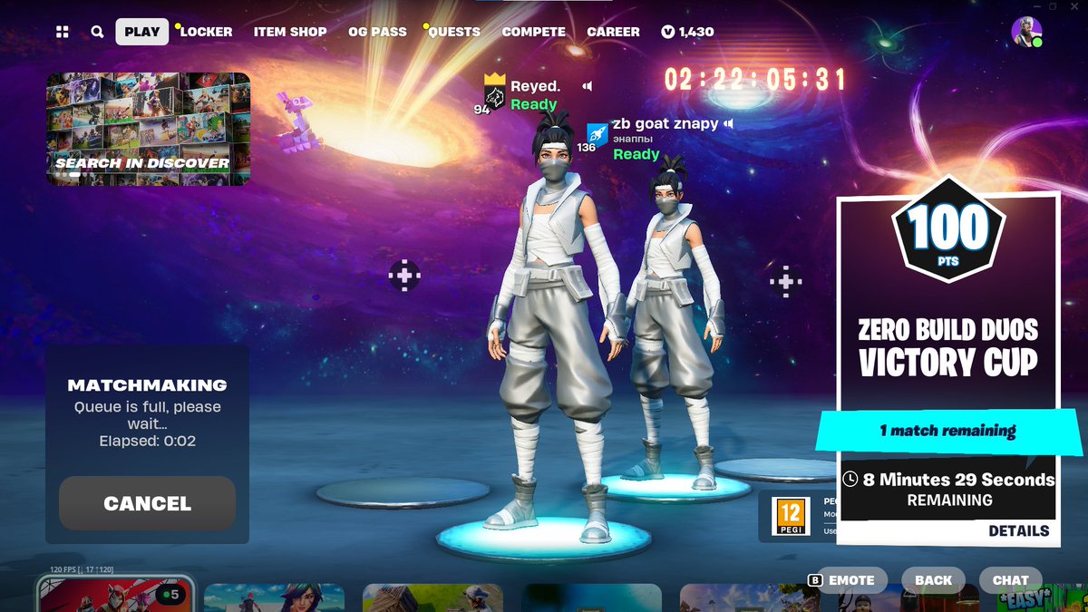 ReyedFN's tweet image. 200 w @znappyyy