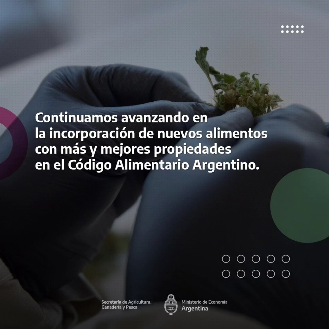 Se incorporan las semillas de cáñamo al Código Alimentario Argentino, un avance que permite que más y mejores alimentos estén al alcance de todos.