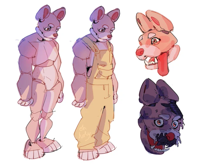 i needed to dissociate for an hour so. fnaf oc