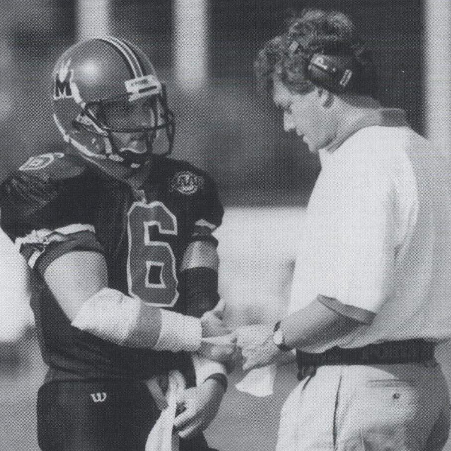 Coach P led our program through four different decades. He started at Marist in 1991 as offensive coordinator, and became head coach in 1992.

Let's look back at some photos through the years ... first, the '90s. This decade saw Marist transition from Division III to I-AA (FCS).