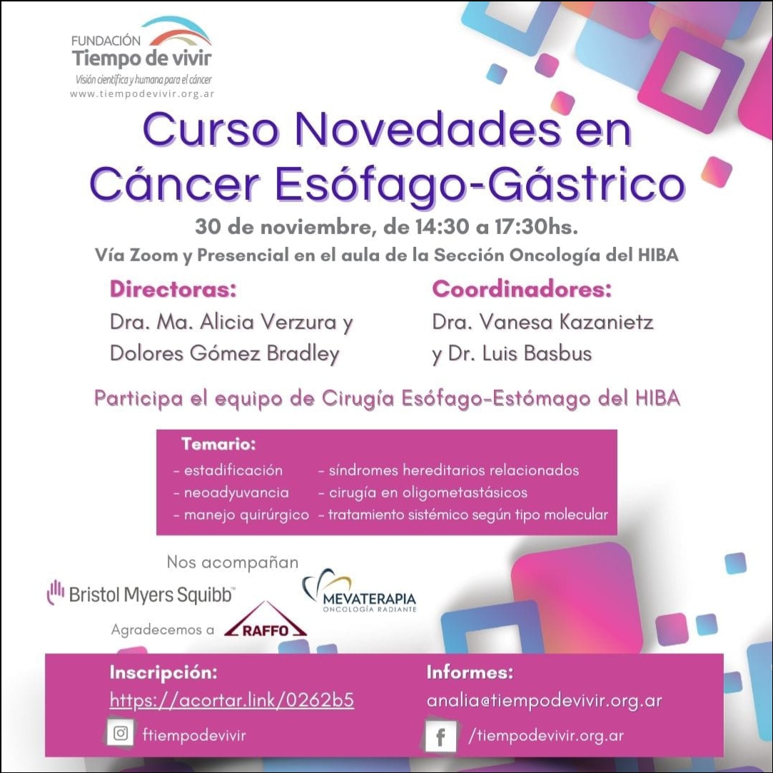 ftiempodevivir's tweet photo. 📣 M A Ñ A N A

Contacto 👇

🌐 https://t.co/BBy4lc54ud 
📩 analia@tiempodevivir.org.ar

#cancer #fundacion #cancergastrico #canceresofago #neoadyuvancia https://t.co/YfZnNKXDrc