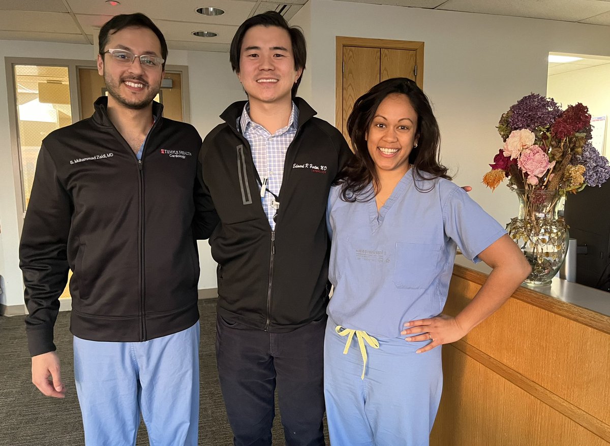 Anjali Vaidya MD 🫀 (@anjalivaidyamd) on Twitter photo We are all SO proud of our 3 senior <a href="/TempleCards/">Temple Cardiology Fellowship</a> fellows matching into EP today!! 👏🏽👏🏽
<a href="/smmzaidi0/">Syed Muhammad Mustafa Zaidi</a> Muhammad Zaidi ⚡️<a href="/PennCVFellows/">Penn Cardiology Fellows</a>
<a href="/edwardhortonmd/">Edward (Ned) Horton</a> Ned Horton ⚡️<a href="/TempleCards/">Temple Cardiology Fellowship</a>
<a href="/nat_ved/">Natasha Vedage, MD MSCE</a> Natasha Vedage⚡️ <a href="/MGHMedicine/">MassGeneral Medicine</a>
#TempleMade
<a href="/pravinp8/">Pravin Patil</a> <a href="/MartinGKeaneMD/">Martin G. Keane, MD</a> <a href="/narrowQRS/">JMC</a> We are all SO proud of our 3 senior <a href="/TempleCards/">Temple Cardiology Fellowship</a> fellows matching into EP today!! 👏🏽👏🏽
<a href="/smmzaidi0/">Syed Muhammad Mustafa Zaidi</a> Muhammad Zaidi ⚡️<a href="/PennCVFellows/">Penn Cardiology Fellows</a>
<a href="/edwardhortonmd/">Edward (Ned) Horton</a> Ned Horton ⚡️<a href="/TempleCards/">Temple Cardiology Fellowship</a>
<a href="/nat_ved/">Natasha Vedage, MD MSCE</a> Natasha Vedage⚡️ <a href="/MGHMedicine/">MassGeneral Medicine</a>
#TempleMade
<a href="/pravinp8/">Pravin Patil</a> <a href="/MartinGKeaneMD/">Martin G. Keane, MD</a> <a href="/narrowQRS/">JMC</a>