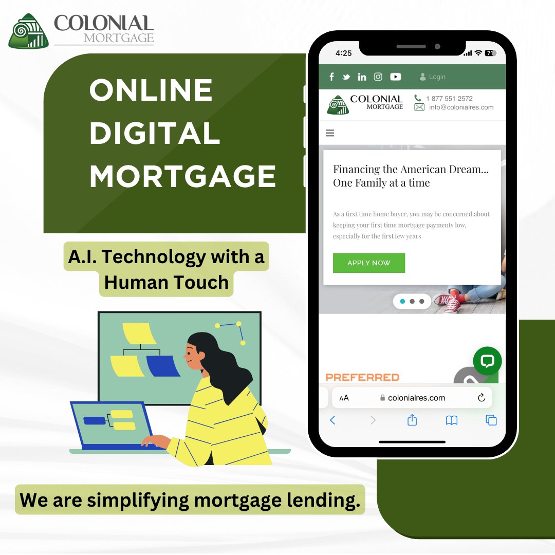 colonialmtgteam's tweet photo. All the digital mortgage help right at your fingertips! Visit our page to learn about all the ways we can help! #colonialmortgage #loans #homebuying #digitalmortgage https://t.co/jJW42XslQg