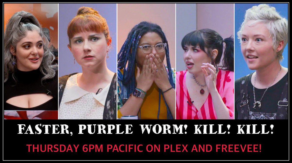 🔥TOMORROW NIGHT!!! 🤯 Tune in at 6pm pacific on @plex and @AmazonFreevee for our episode of Faster, Purple Worm! Kill! Kill! on DnD Adventures!